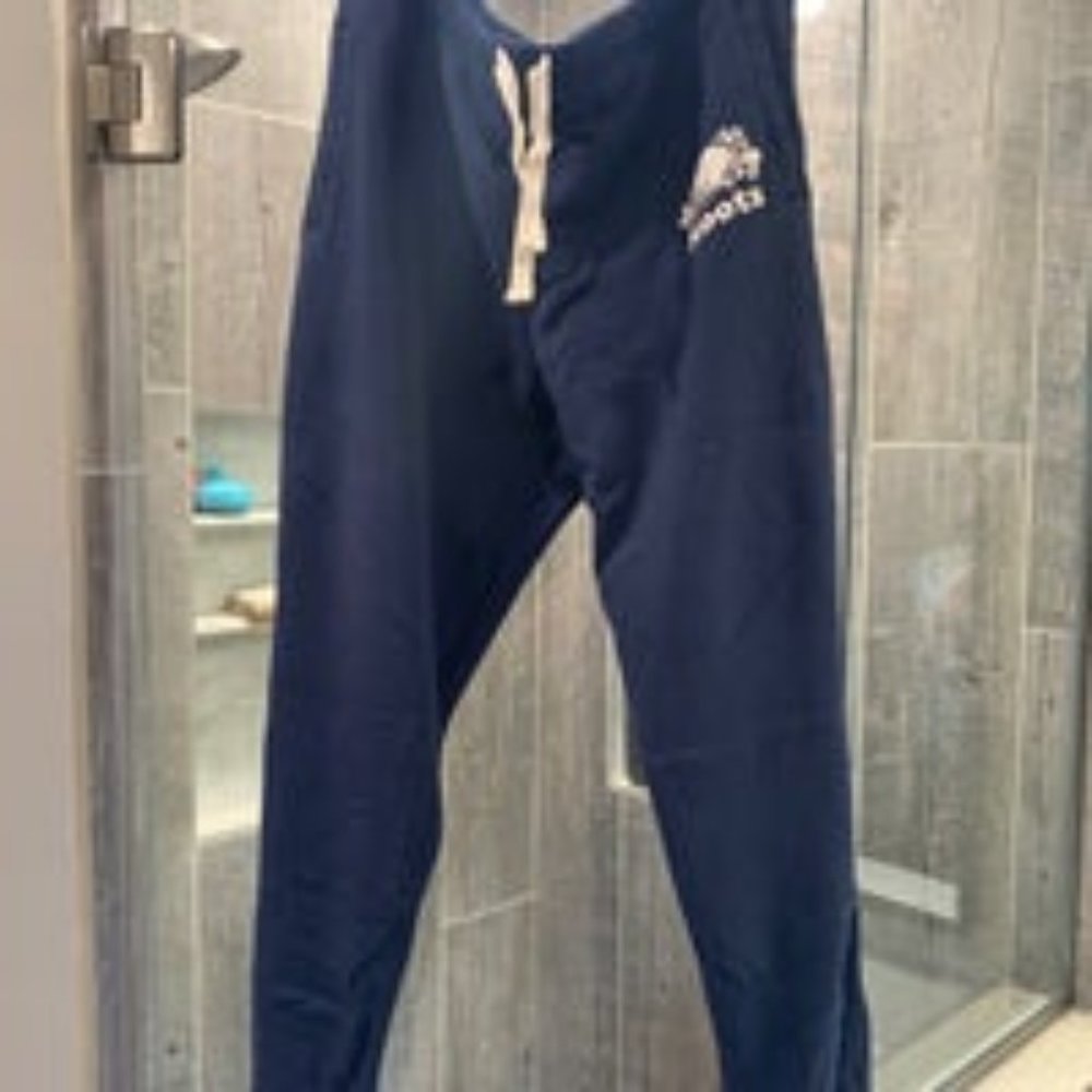 Roots navy jogger sweats, size L, slim fit